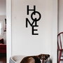 Wallity Home 5 Escultura de Pared de Metal Negra